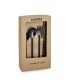 BIZZOTTO zestaw sztućców BRONTE SATIN  BLACK 16 szt.