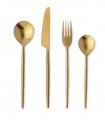 BIZZOTTO zestaw sztućców BRONTE SATIN  GOLD 16 szt.
