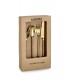BIZZOTTO zestaw sztućców BRONTE SATIN  GOLD 16 szt.