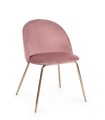 BIZZOTTO krzesło TANYA VELVET różowe