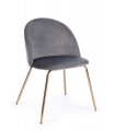 BIZZOTTO krzesło TANYA VELVET szare