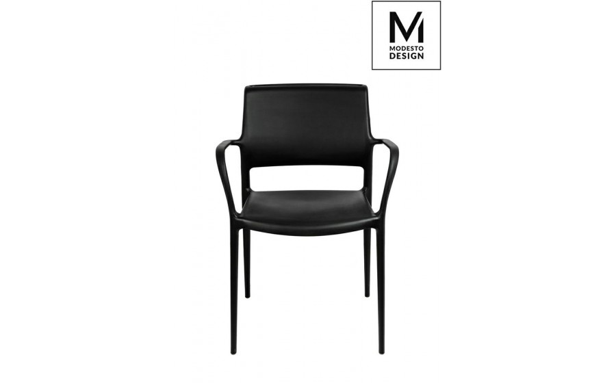 MODESTO krzesło PETRA czarne - polipropylen
