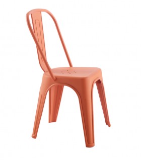 Krzesło do salonu i ogrodu TOWER PARIS PP pomarańczowe