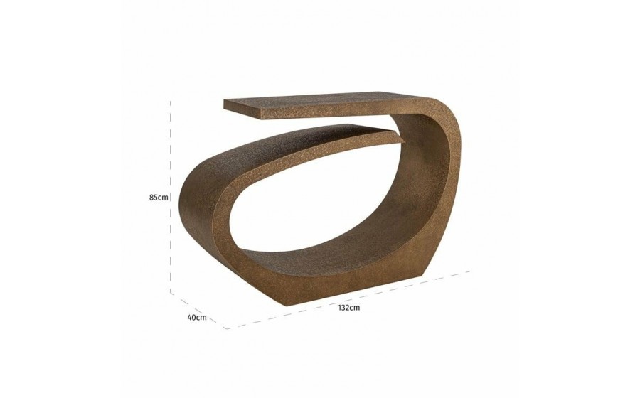 RICHMOND konsola ALHAMBRA szczotkowane  złoto