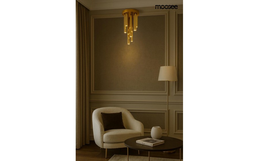 MOOSEE lampa sufitowa / plafon ORGANO 20  złota