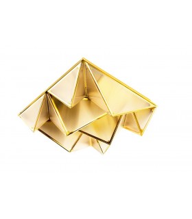 MOOSEE lampa sufitowa / plafon PYRAMIDS  złota