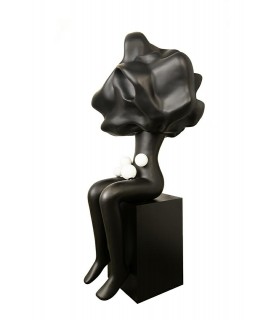 MOOSEE lampa podłogowa HUMAN IN THE  CLOUDS czarna