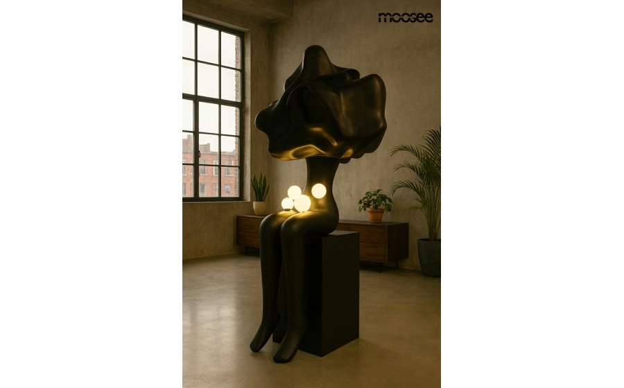 MOOSEE lampa podłogowa HUMAN IN THE  CLOUDS czarna