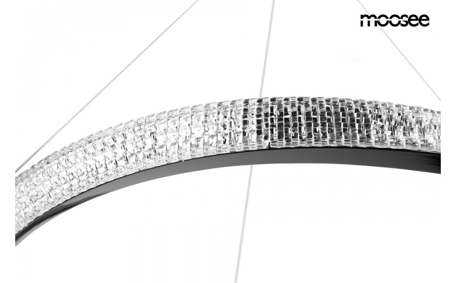 MOOSEE lampa wisząca ANILLO 80 czarny chrom