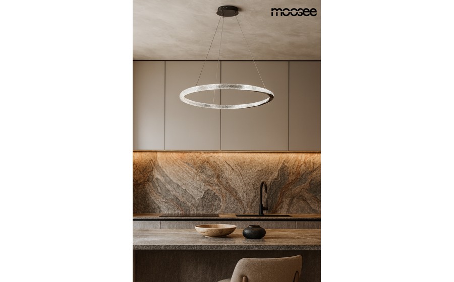 MOOSEE lampa wisząca ANILLO 80 czarny chrom