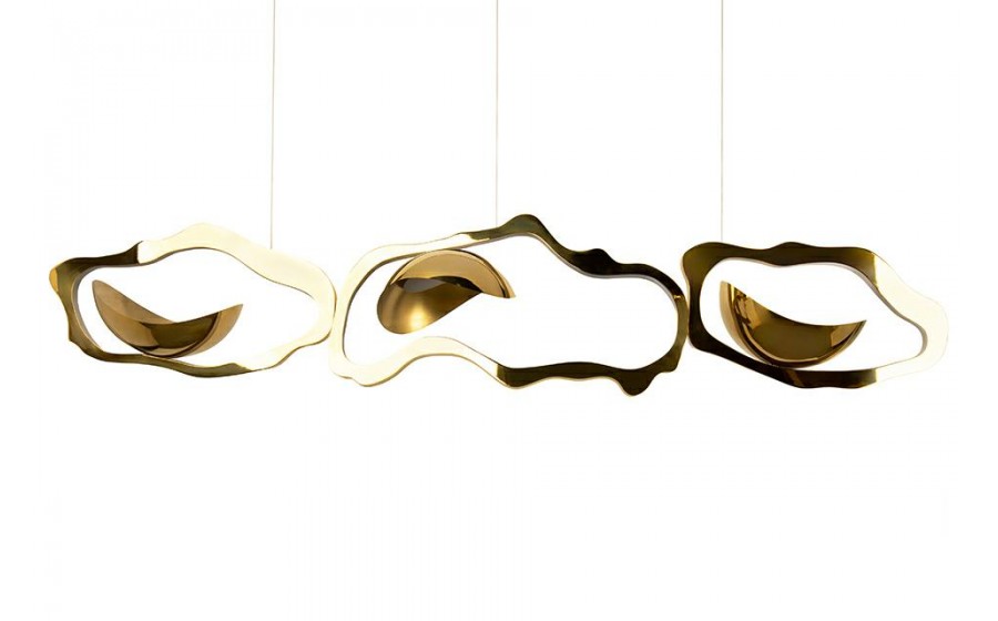 MOOSEE lampa wisząca CHAIN 210 złota