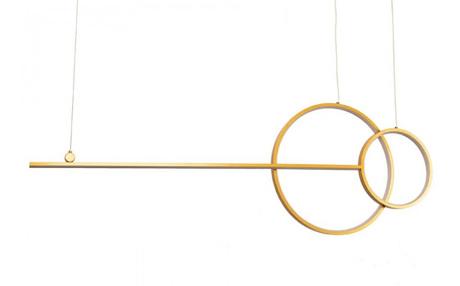 MOOSEE lampa wisząca RAGE złota