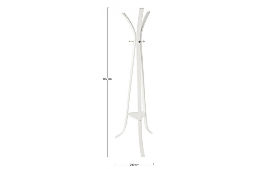 BIZZOTTO wieszak stojący TRIOMPHE biały