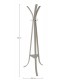 BIZZOTTO wieszak stojący TRIOMPHE szary