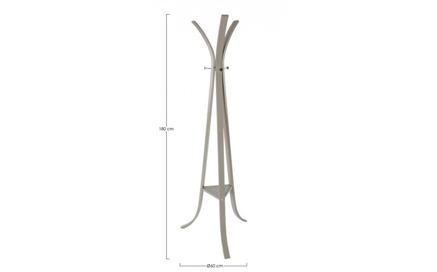 BIZZOTTO wieszak stojący TRIOMPHE szary