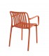 Krzesło STRIPS ARM pomarańczowe