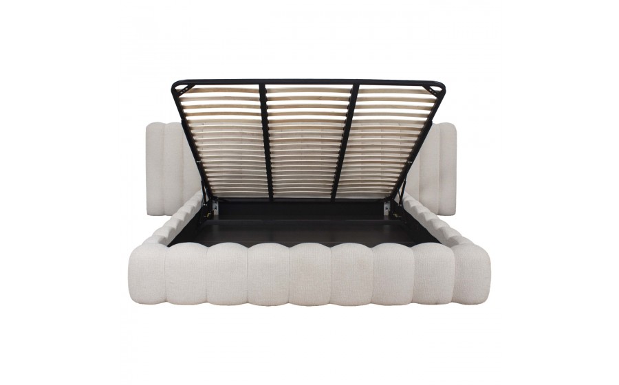 RICHMOND łóżko tapicerowane z pojemnikiem CUPIDON 180x210 beżowe