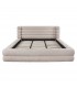 RICHMOND łóżko tapicerowane z pojemnikiem OBIDIS 180x210 beżowe
