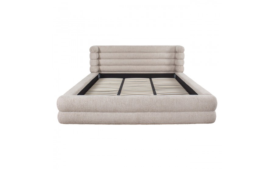 RICHMOND łóżko tapicerowane z pojemnikiem OBIDIS 180x210 beżowe