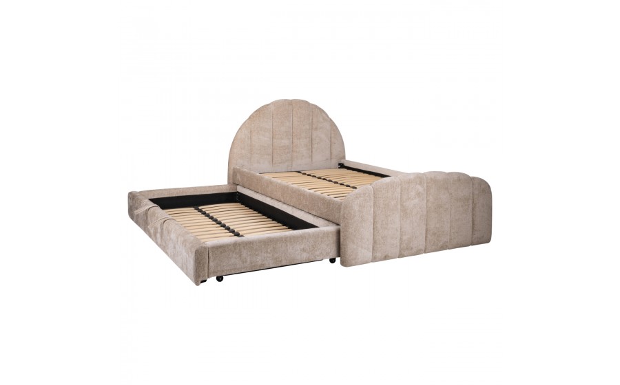 RICHMOND łóżko podwójne, wysuwane PIXIE DUO 120x200 beżowe