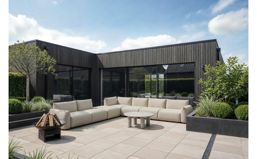 RICHMOND fotel do sofy ogrodowej DAWSON beżowy