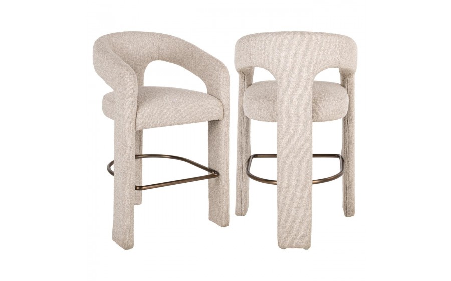 RICHMOND krzesło barowe BELLE 66 beżowe