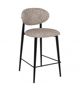 RICHMOND krzesło barowe DANTES 66 natural geo - trudnopalne