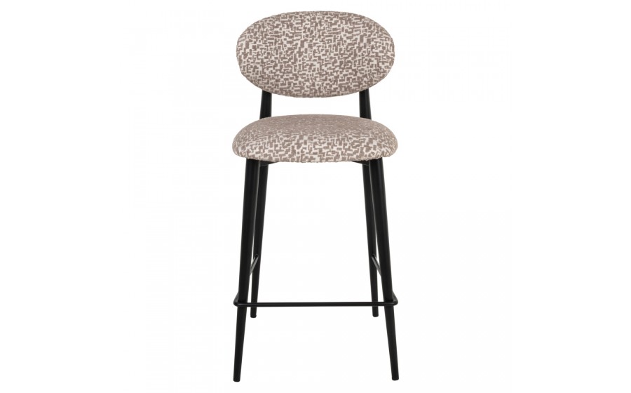 RICHMOND krzesło barowe DANTES 66 natural geo - trudnopalne