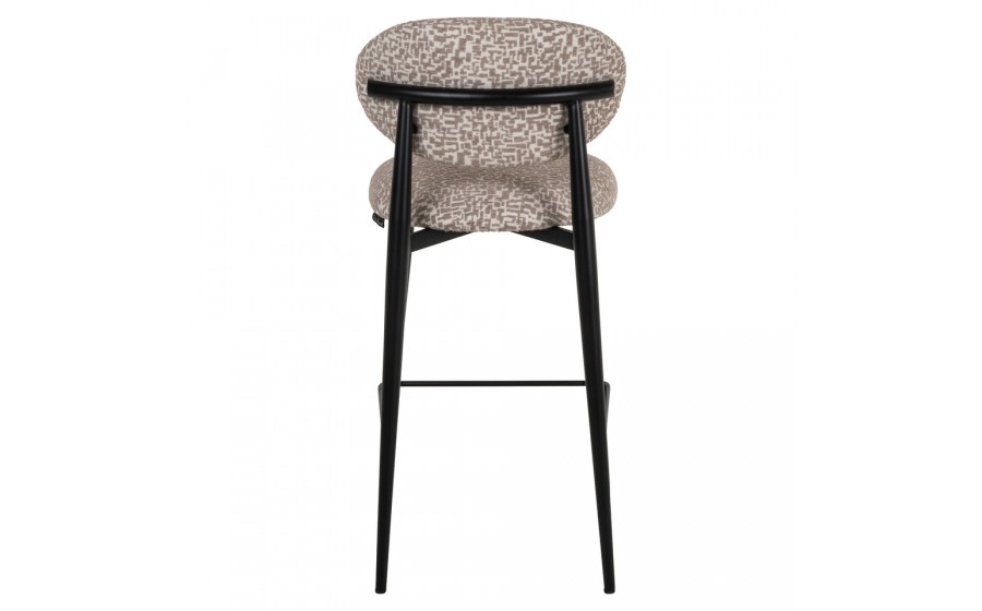 RICHMOND krzesło barowe DANTES 66 natural geo - trudnopalne