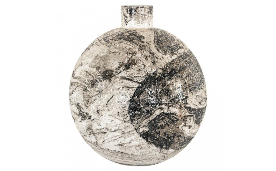 RICHMOND wazon DELISHA biały / czarny