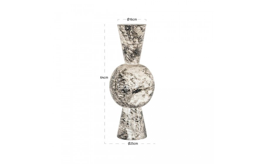 RICHMOND wazon FLORRY biały / czarny