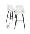 RICHMOND zestaw 2 krzeseł barowych BROOKE 78 biały