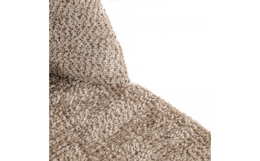 RICHMOND zestaw 2 krzeseł tapicerowanych DELPHINE  beżowy - trudnopalny