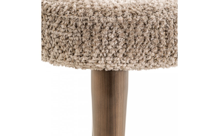 RICHMOND zestaw 2 krzeseł tapicerowanych DELPHINE  beżowy - trudnopalny