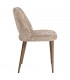 RICHMOND zestaw 2 krzeseł tapicerowanych DELPHINE  beżowy - trudnopalny