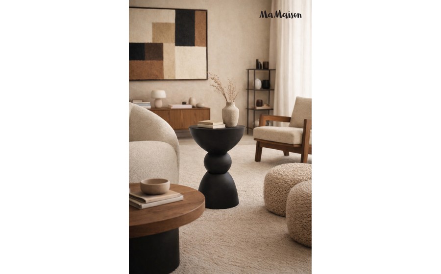 MaMaison stolik pomocniczy TADAO 35 czarny