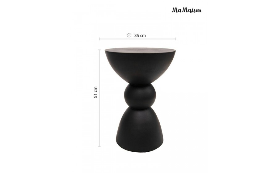 MaMaison stolik pomocniczy TADAO 35 czarny