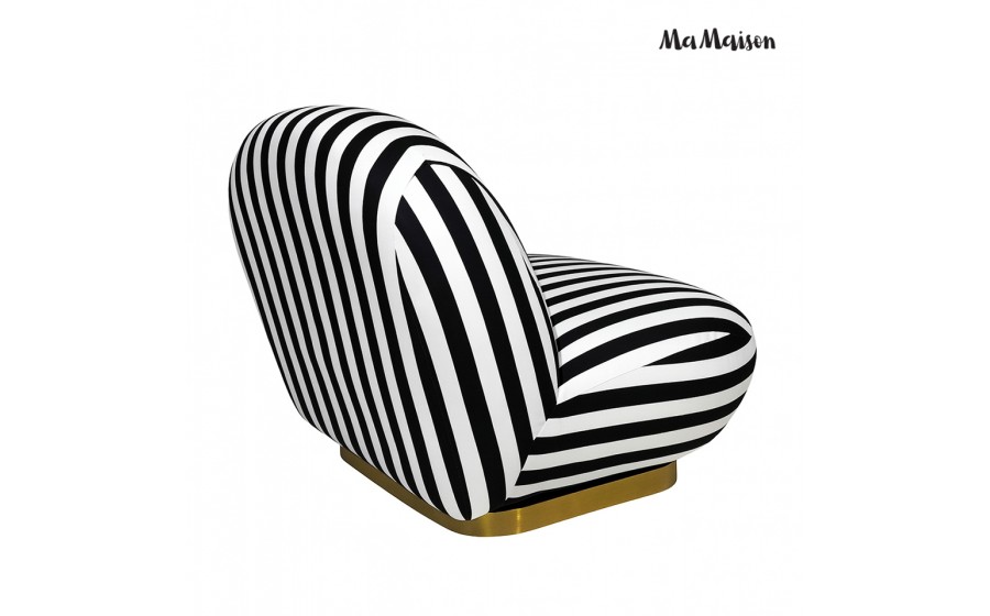 MaMaison fotel obrotowy AZURE biały /  czarny