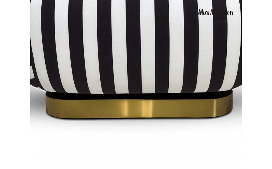 MaMaison fotel obrotowy AZURE biały /  czarny