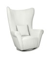 MaMaison fotel obrotowy GROSDOS biały /  chenille