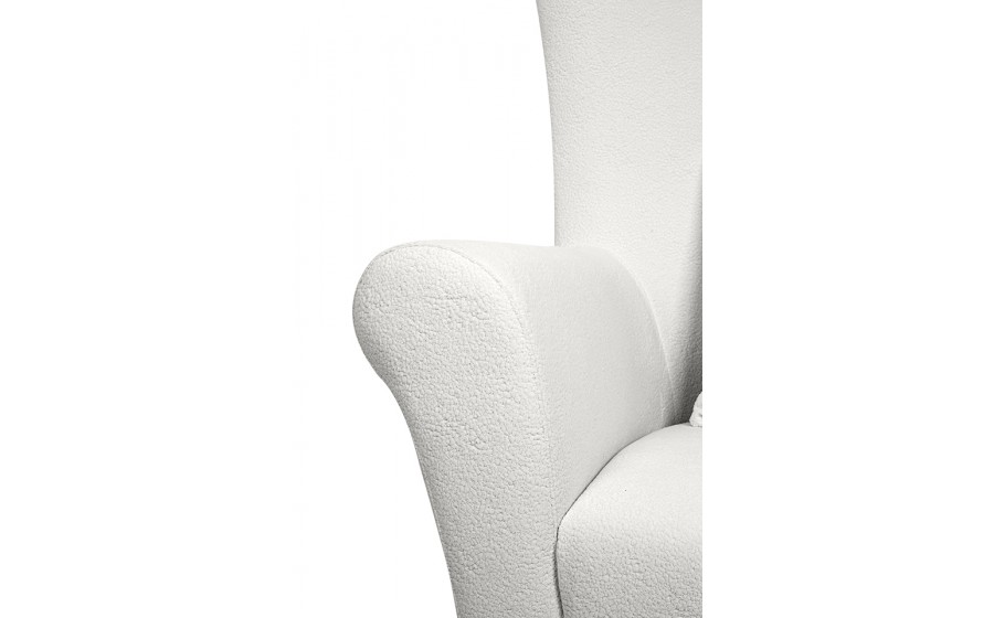 MaMaison fotel obrotowy GROSDOS biały /  chenille