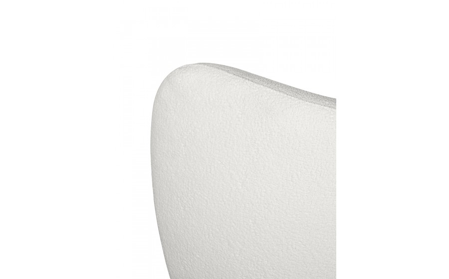 MaMaison fotel obrotowy GROSDOS biały /  chenille