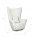 MaMaison fotel obrotowy GROSDOS biały /  chenille