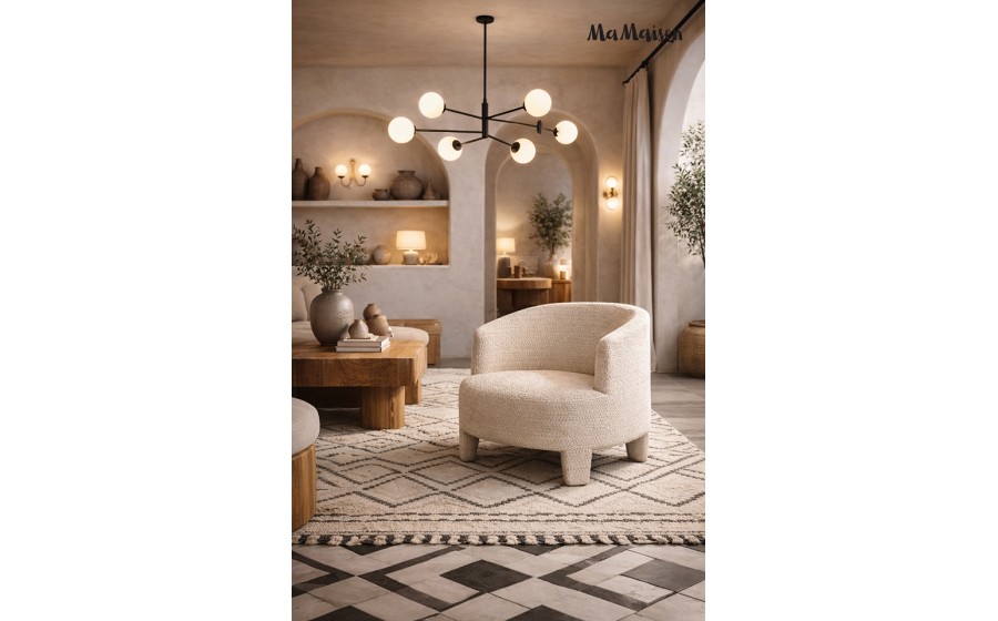 MaMaison fotel OSCAR beżowy
