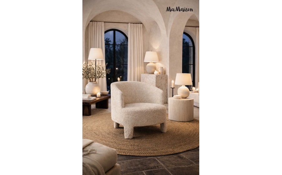 MaMaison krzesło OSCAR beżowe