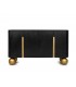 MaMaison komoda ORGANIC czarna / złota  / drewno