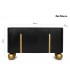 MaMaison komoda ORGANIC czarna / złota  / drewno