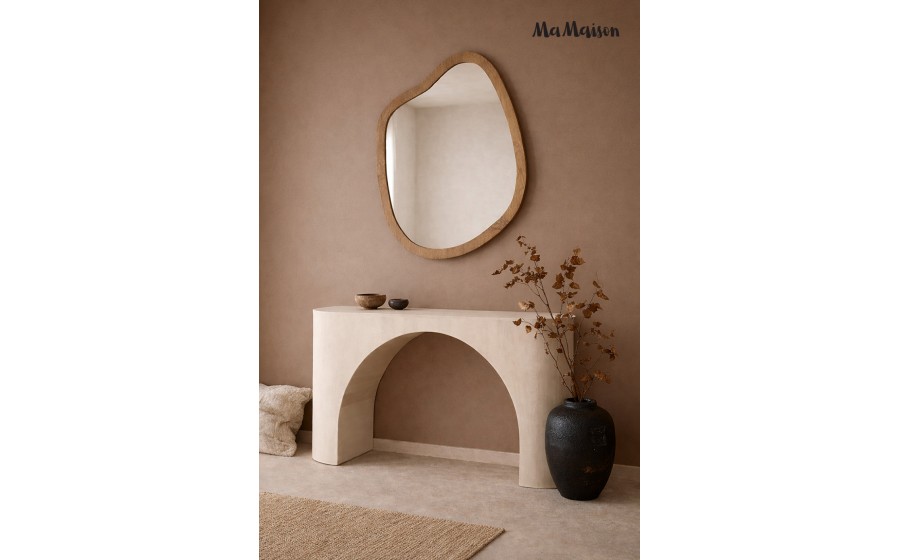 MaMaison konsola ICARO 136 beżowa / drewno