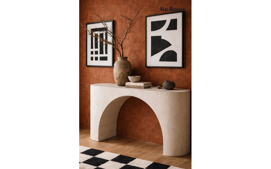 MaMaison konsola ICARO 136 beżowa / drewno