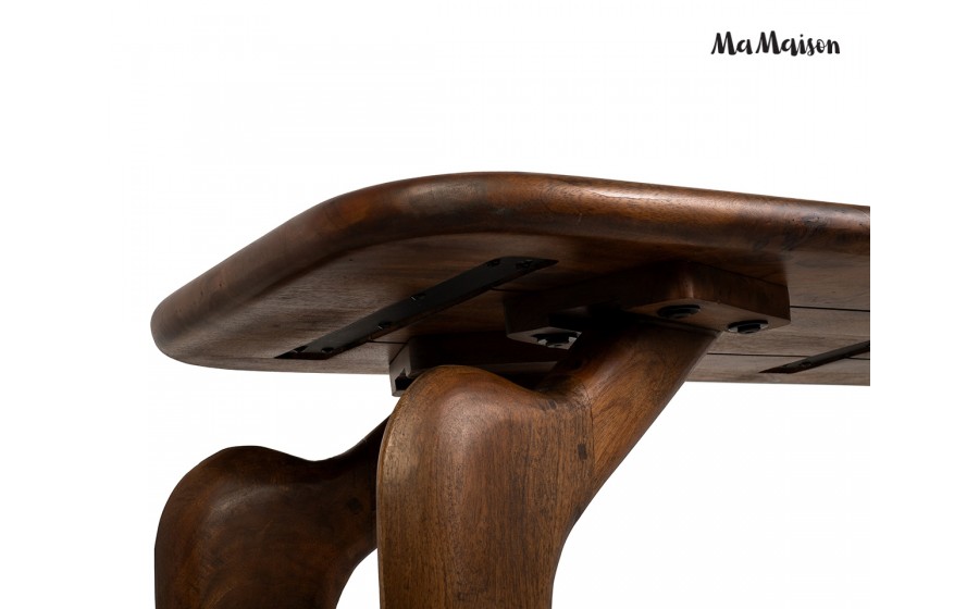 MaMaison konsola ORIZON 120 brązowa / drewno